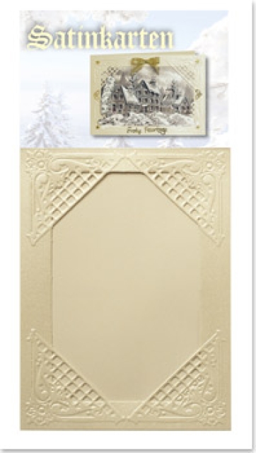 Reddy Cards Winterliche Satinkarten creme