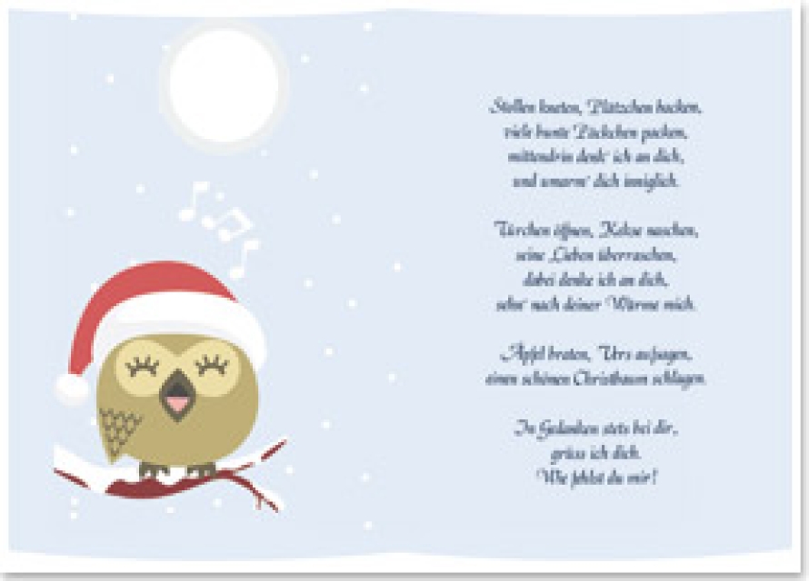 Reddy Cards Transparentpapier,  A5, Gedichte, Weihnachten 1