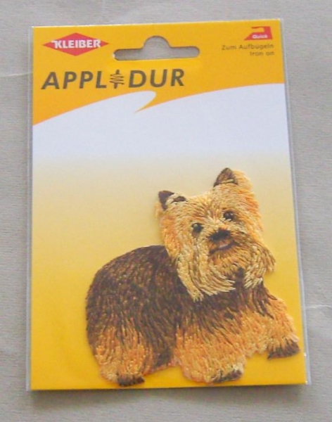 Kleiber Aufbügelmotiv Hund 7 x 7,5 cm