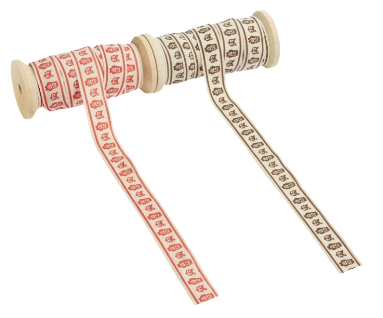 Band Fuchs 20 mm pro Meter natur-rot