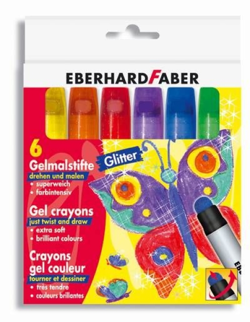 EBERHARD FABER 6 Gelmalstifte Glitter
