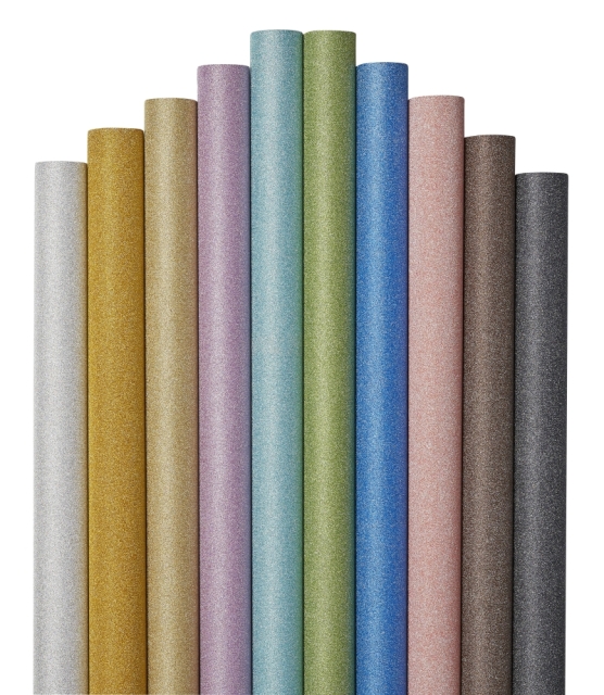 Glitzerfolie 45 cm x 2 Meter braun