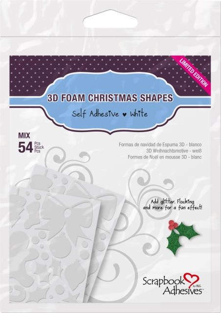 Srapbook Adhesives 3D-Schaum Pads Weihnachtsmotive