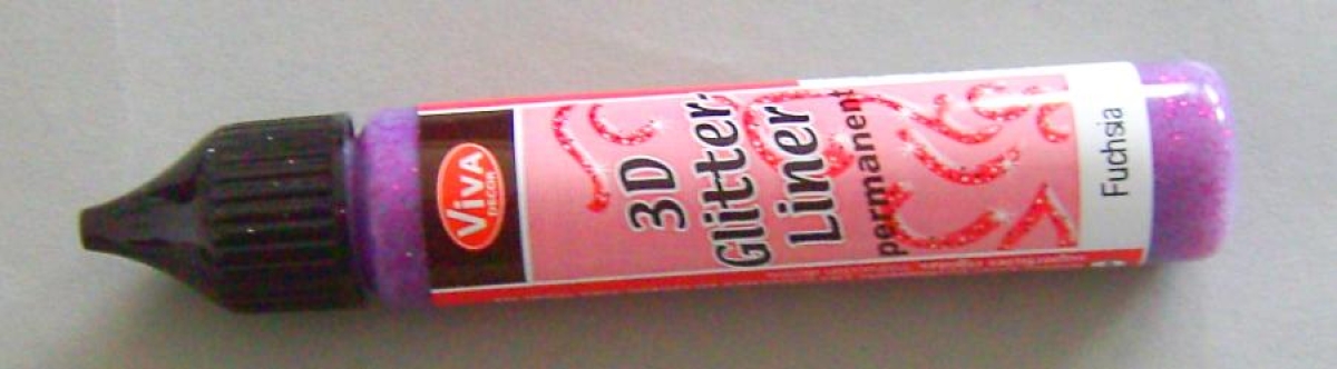 3D Glitter Liner Permanent 28 ml Fuchsia