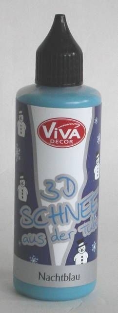 VIVA 3D Schnee aus der Tube 82 ml nachtblau