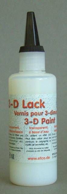 3-D Lack 100 ml farblos transparent