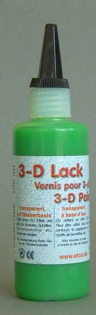 3-D Lack 100 ml grün transparent