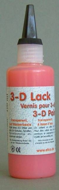 3-D Lack 100 ml rot transparent