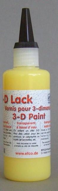 3-D Lack 100 ml gelb transparent