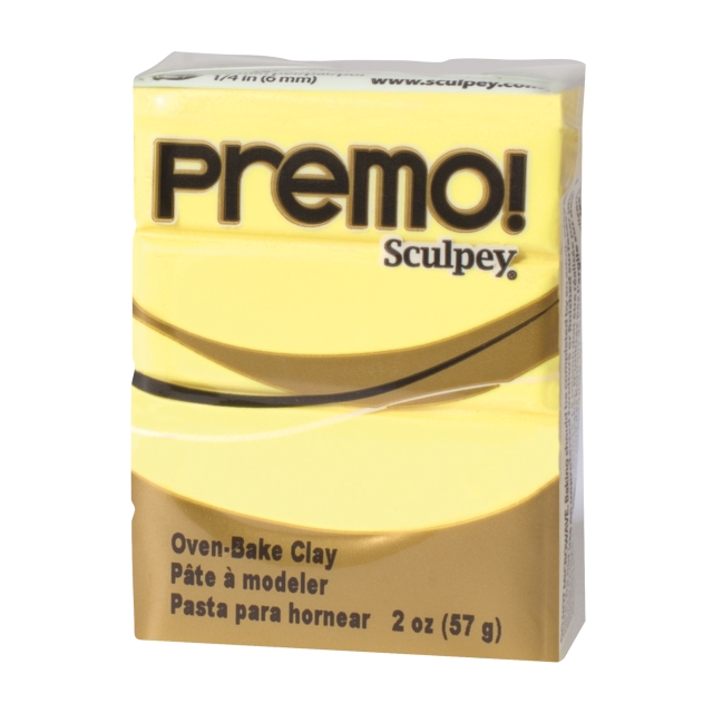 Modelliermasse PREMO Sculpey 57 Gramm hellgelb