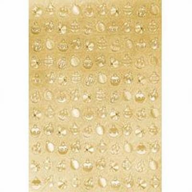 Dufex Textur Weihnachtskugeln gold