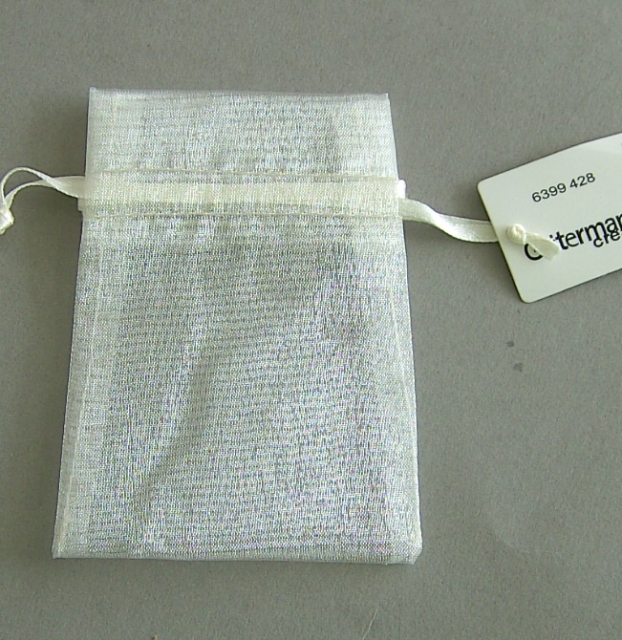 Gütermann Organzasäckchen 10 x 8 cm creme