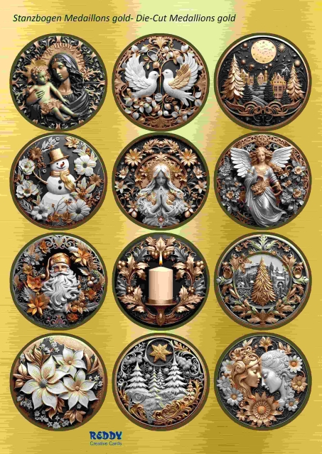 Reddy Cards Medaillonkarten Weihnachten