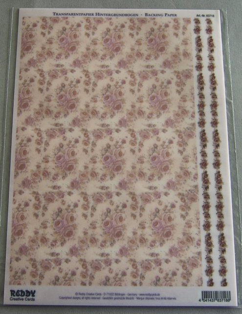 Transparenter Hintergrundbogen rosa zu Tischdeko
