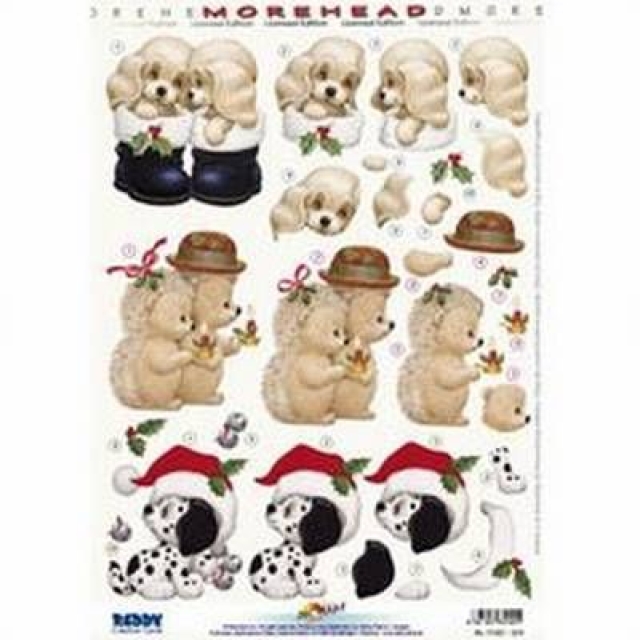 3D Stanzbogen Moreheads Weihnachtsigel