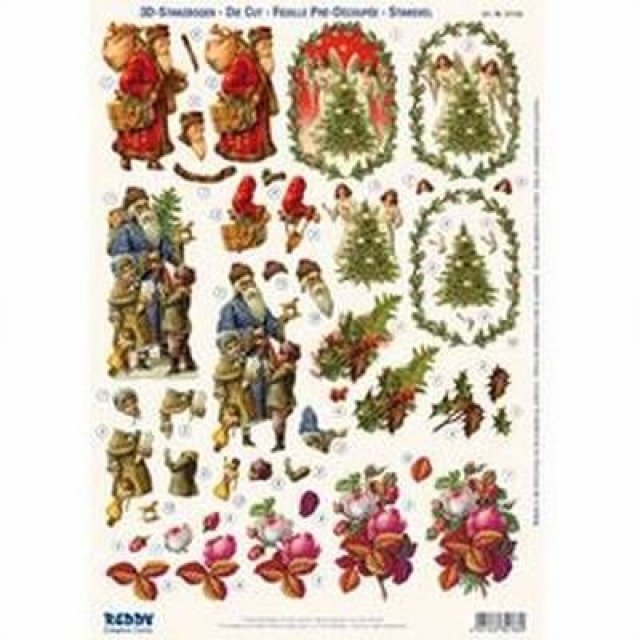 3D Stanzbogen Engel und Nikolaus