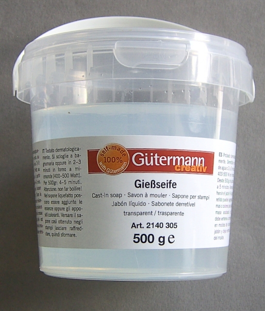 Gütermann Gießseife transparent 500 Gramm