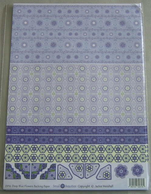 Hintergrundpapier Jackie Henshall Blumen lila-violett