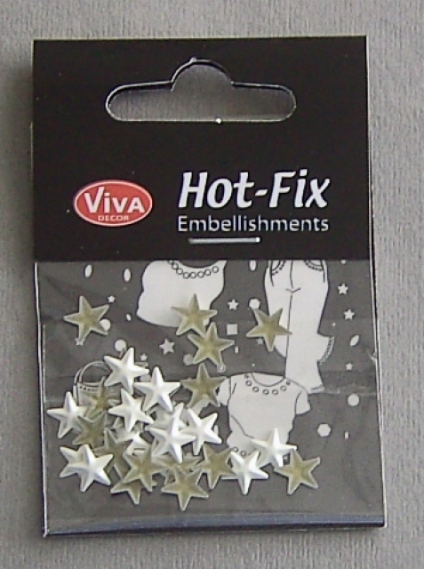 VIVA Decor Hot Fix Steine "Stern, perlmutt" 5 x 8 mm