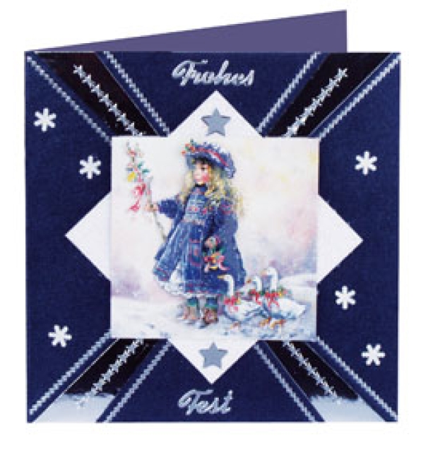 Reddy 3D Stanzbogen Paintbox Poppets Gänsemädchen, Im Schnee, Schneeengel