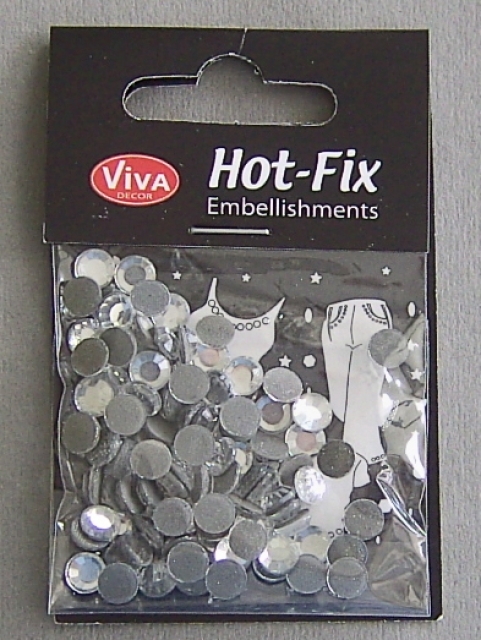 VIVA Decor Hot Fix "Octagon Glas Kristall" 6 mm