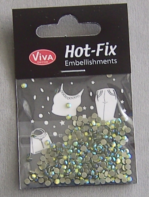 VIVA Decor Hot Fix "Octagon Glas grün irisierend" 3 mm