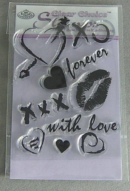 Royal Langnickel Mini-Stempel Acryl "Hugs and Kisses"