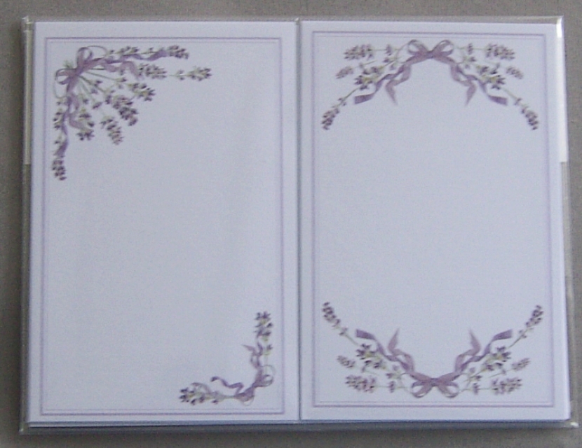 Kartenaufleger 11 x 7 cm 10 Sück Lavendel