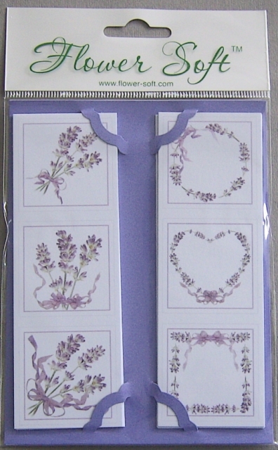 Kartenaufleger 13 x 4,2 cm 10 x 3 Stück Lavendel
