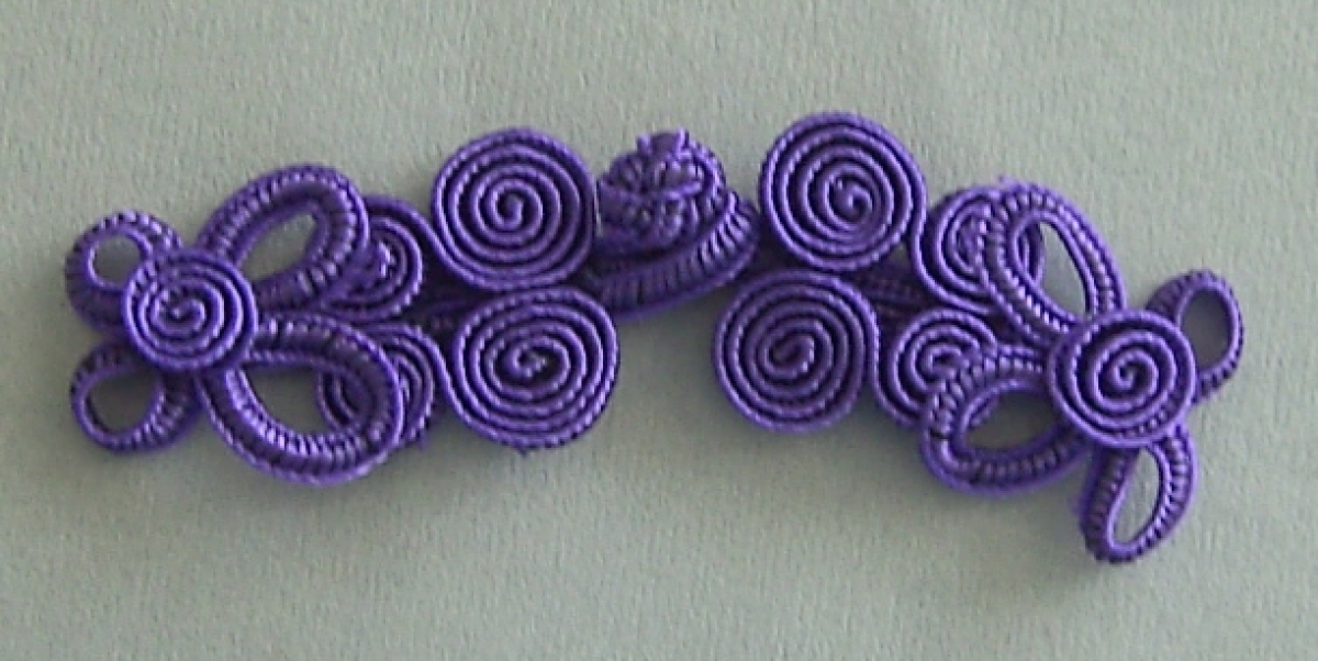 Posamentenverschluß violett