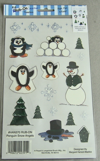 RUBBELBILDER Penguin Snow Angels