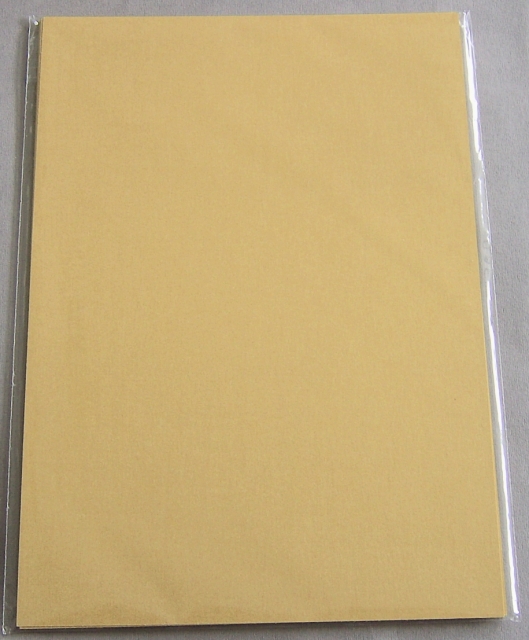 Satinkarton A4  310 Gramm beidseitig satiniert gold matt