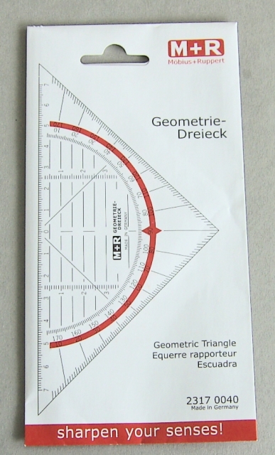 M+R Geometriedreieck 16 cm M+R