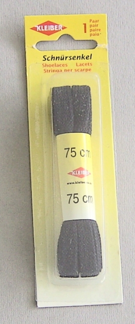 Kleiber Schnürsenkel flach schwarz 75 cm lang