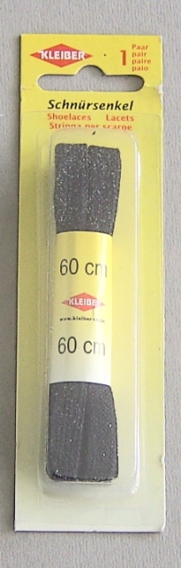 Kleiber Schnürsenkel flach schwarz 60 cm lang