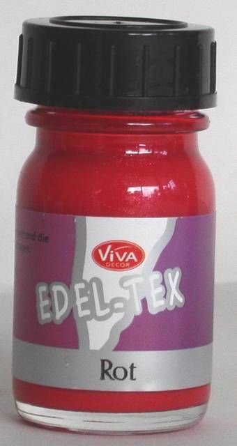 VIVA Textilfarbe ""Edel-Tex"" 25 ml rot