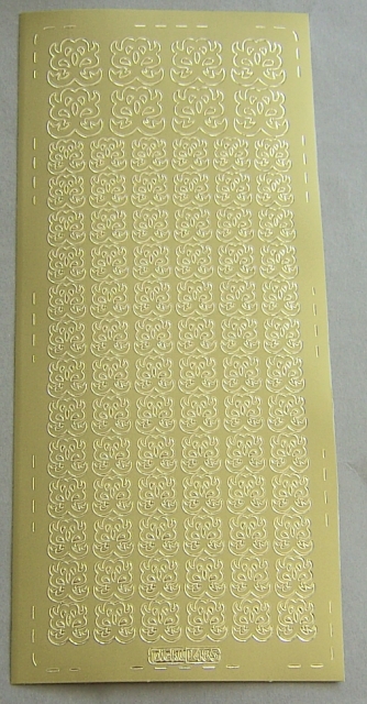 Konturensticker Borte XVII gold