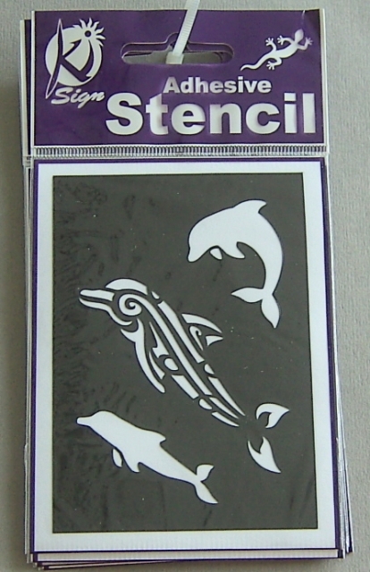 Schablone Delphin 7 x 10 cm
