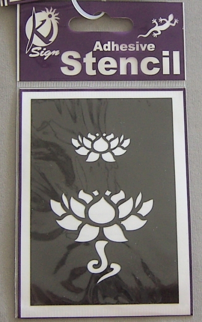 Schablone Lotus 7 x 10 cm