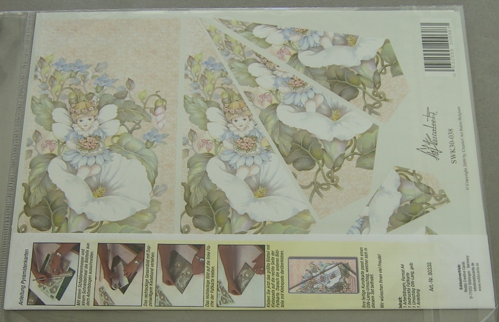 Reddy Bastelset Pyramiden-Faltkarten 3D Blumenelfchen