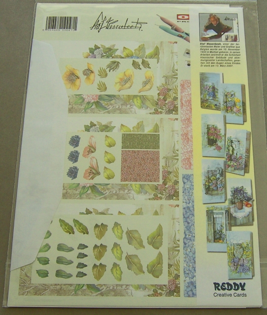 Reddy Bastelset Pyramiden-Faltkarten Bouquet Hortensien