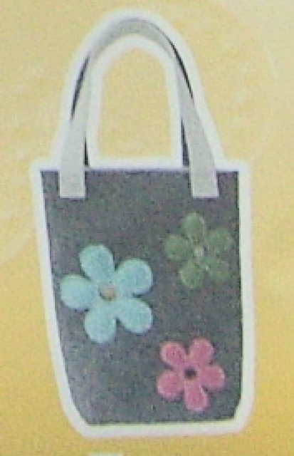 Kleiber Filztaschen-Set Blümchen grau