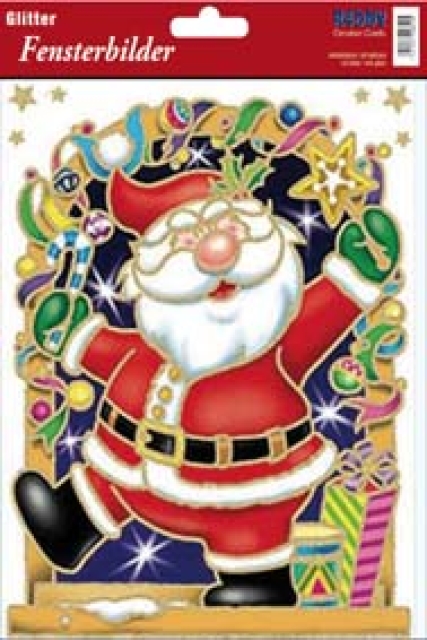Reddy Fensterbild Weihnachtsmann 20 x 30 cm