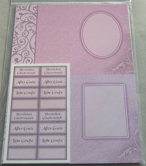 Dufex Multifunktionskarten ornamental lila-flieder