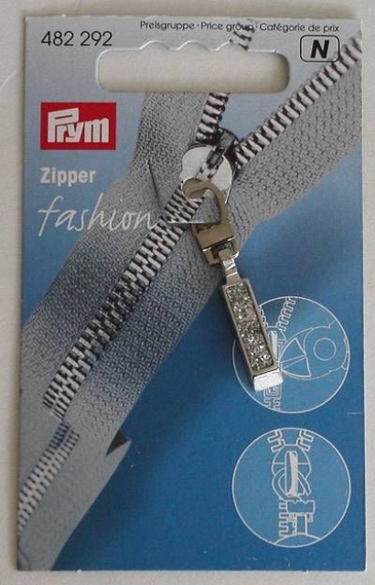 Prym Fashion Zipper Flitter silber
