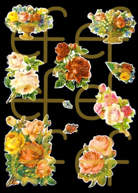 Selbstklebende Glanzbilder Rosen