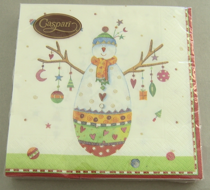 Caspari Lunch Serviette pro Stück Twinkles pearl