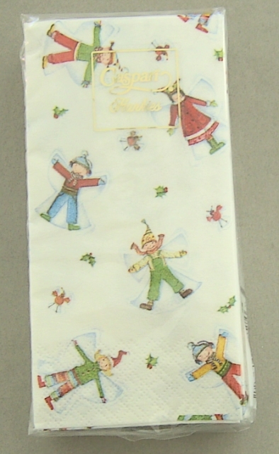 CASPARI Papier Taschentuch pro Stück Snow Angels