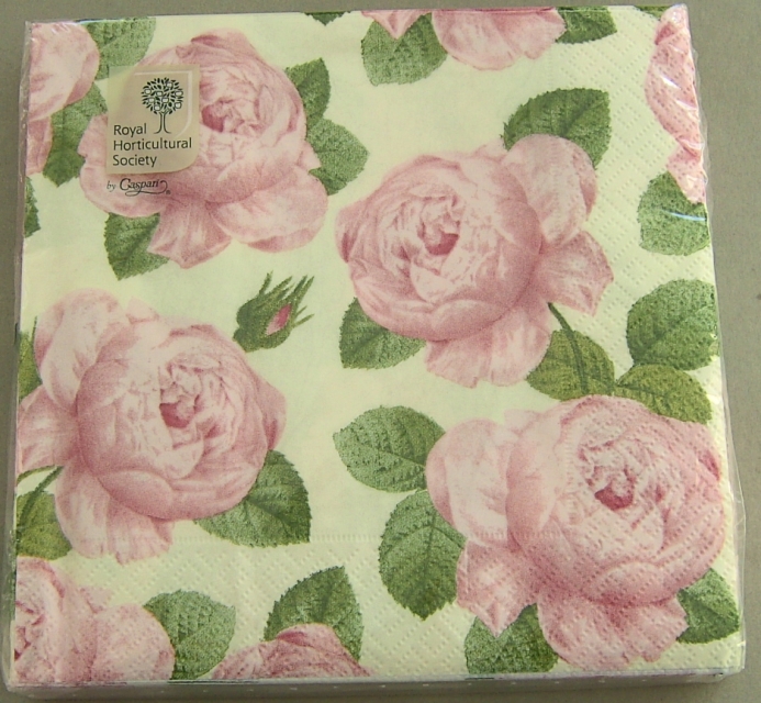 Caspari Lunch Serviette pro Stück Redoute Rosé Pink