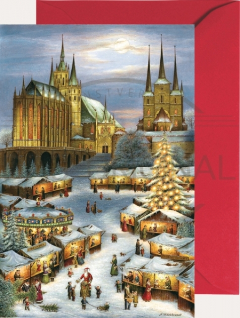Miniadventskalender mit Umschlag Erfurt